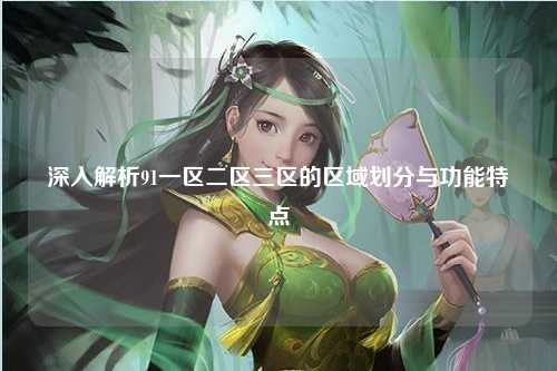 深入解析91一区二区三区的区域划分与功能特点